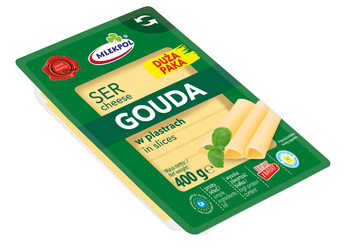 Mlekpol Ser gouda plastry 150 g i 400g