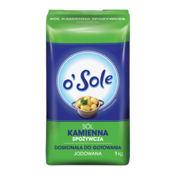 O'sole sól kamienna spożywcza jodowana 1kg