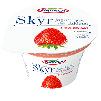 Piątnica Skyr Jogurt typu islandzkiego z truskawkami 150 g