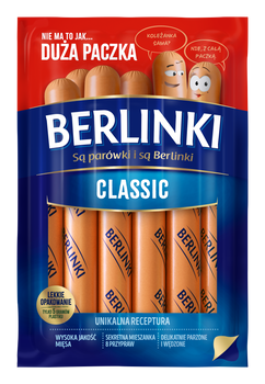 Berlinki Classic parówki wieprzowe 225 g