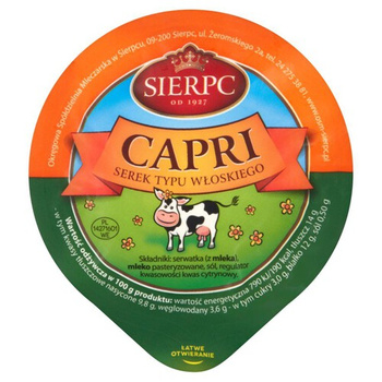 Sierpc Capri – serek typu włoskiego 220 g