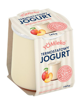 Jogurt BIO Brzoskwinia 3% tłuszczu (YOMleko)