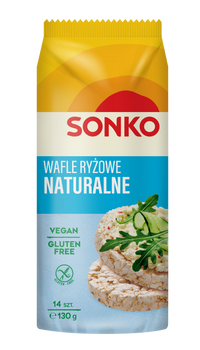 Sonko wafle ryżowe naturalne 130g.