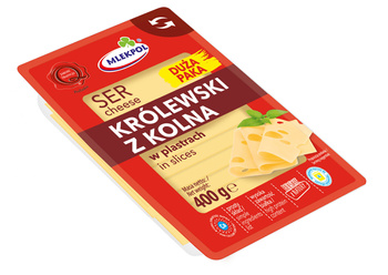 Mlekpol Ser królewski z kolna plastry 150g i 400g
