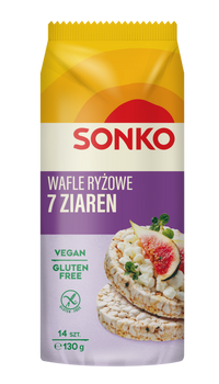 Sonko wafle ryżowe 7 ziaren 130g.