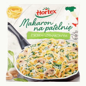Hortex Makaron na Patelnię z Sosem Szpinakowym