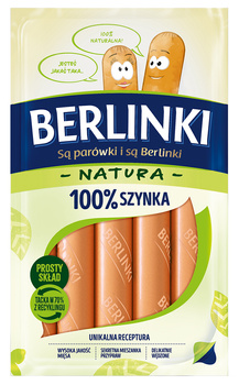 Berlinki 100% z szynki 185 g
