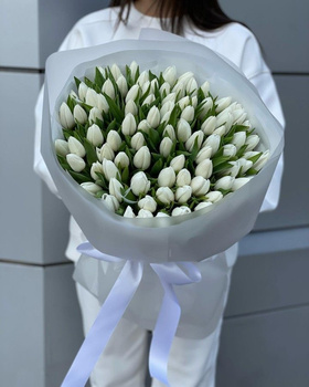 Bukiet Tulipanów białych