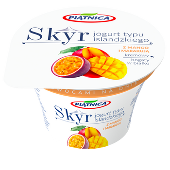 Piątnica Skyr Jogurt typu islandzkiego z mango i marakują 150 g