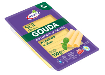 Mlekpol Ser Gouda bez laktozy plastry 150g