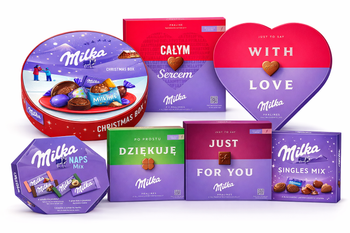 Bombonierka Milka czekoladki mleczne