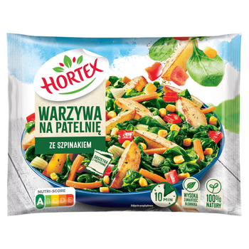 Hortex Warzywa na Patelnię ze Szpinakiem Mrożone