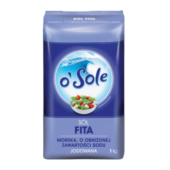 O'sole Morska sól o obniżonej zawartości sodu jodowana