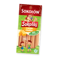 Parówki sokoliki z serem cheddar 130 g