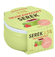 Serek Truskawkowy BIO 3,5% tłuszczu (YOMleko)